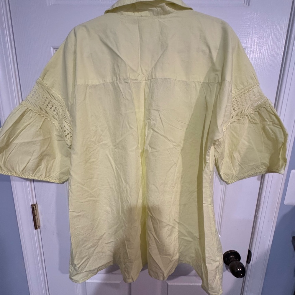 Anthropologie Puff Sleeve Lace Blouse - Picture 12 of 13